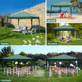 OUTVITA Falt Pavillon WASSERDICHT Pavillion Gartenzelt Dachmaß 2x2m/ 3x3m/ 3x6m