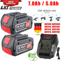 1~2x 18V 7,0Ah Akku für Bosch 18V Professional GBA GSR GSB BAT618 BAT609 BAT620