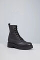 Max Mara Intrend  Boots Schnürer Stiefeletten  Leder  Schwarz Gr. 38