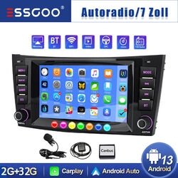 Autoradio Für Mercedes Benz E-Klasse W211 W219 GPS NAV BT SWC CarPlay Android 13