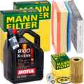 MANN INSPEKTIONSPAKET+5L MOTUL 5W-40 MOTORÖL passend für DACIA DUSTER SANDERO 2