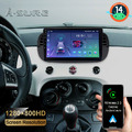 2+64GB Android14 Autoradio Apple CarPlay GPS Navi BT Für Fiat 500 500C 2007-2015