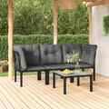 Garten Lounge Set Eckstuhl Couchtisch Gartenhocker Gartenmöbel Sitzgruppe vidaXL