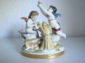 Antike deutsche Volkstedt Porzellan Putti Engel Figur Gruppe Statue