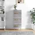 Sideboard Grau Sonoma 34,5x34x90 cm Holzwerkstoff