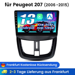 9"Android 13 Für Peugeot 207 2006-2015 6+128GB Autoradio GPS Navi WIFI AI Voice