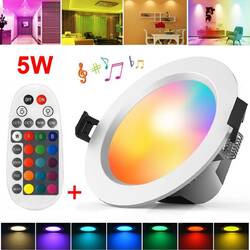 5W 9W LED Einbaustrahler RGB+WW+CW Bluetooth Einbauleuchte Decke Dimmbar Spot