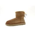 UGG W Mini Bailey Bow II Boots Stiefelette Braun Damen Schuhe Gr. 36