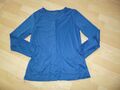 neuwertig Shirt Jacke 36/38 von HEARTWEAR royalblau leichtes Jäckchen Topzustand