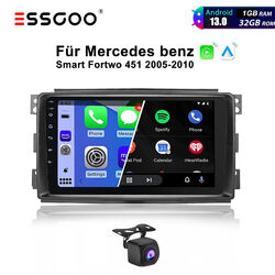 Android13 Autoradio GPS Navi RDS +KAM für Mercedes Benz Smart Fortwo 451 2005-10