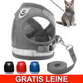 Hundegeschirr Brustgeschirr Hunde Katzen verstellbar S M L XL gepolstert Nylon