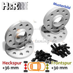 H&R Spurplatten VA 30mm & HA 36mm für VW Passat Alltrack 3G5 CB5 :: 15 >> 24