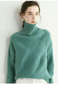 Damen Pullover aus Kaschmir mit hohem Ausschnitt, im Herbst und Winter verdickt