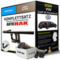 Anhängerkupplung abnehmbar für VW Golf VI Fliessheck +E-Satz Kit NEU AHK