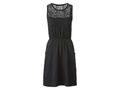 esmara® Damen Kleid mit Häkelspitze (schwarz, S(36-38)) - B-Ware neuwertig