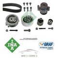 Ina Zahnriemensatz Wasserpumpe VW T5 Passat Golf Audi A3 Seat Skoda 1.6 2.0 TDI