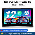 9"Autoradio Für VW Multivan T5 2008-2015 Carplay Android12 GPS NAVI SWC RDS DAB+