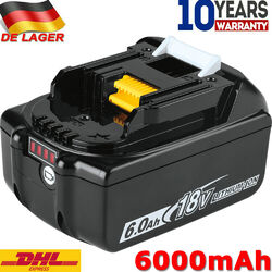 18V 6AH Für Makita 18 Volt  Ersatzakku BL1860B LXT Li-ion BL1850 BL1840