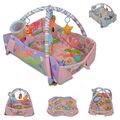 Moni Spielcenter 2 in 1 Oase Krabbeldecke Kissen Spielbogen Spielzeuge Bällebad