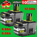 2x Für Ryobi Akku 18V 12Ah HP Original Lithium ONE+Plus RB18L50 P108 / Ladegerät