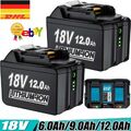 18V 9Ah 12Ah Akku Für Makita BL1850 BL1830 BL1860 BL1840 18V Doppelladegerät DHL