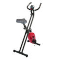 Heimtrainer Fahrrad Ergometer Fitnesstraining Trainingscomputer mit LC-Display