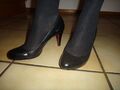 schwarze 5th´Avenue Pumps, High Heels, rote Sohle, Gr. 41