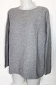 DARLING HARBOUR Kaschmir-Pullover Gr. M (L) Rippmuster Grau