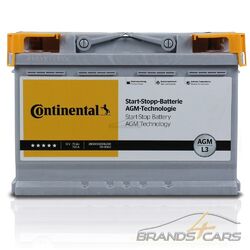 CONTINENTAL AUTOBATTERIE 12V STARTERBATTERIE 70Ah 720A AGM L3 START STOPSOFORT EINSATZBEREIT-PREIS ENTHÄLT 7,50 € BATTERIEPFAND