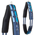 Heinick Qualitäts Neopren Longiergurt ~ Sky-Navy ~ Warmblut Vollblut 13 Ringe