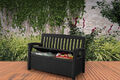 Keter Gartenbank Patio anthrazit Auflagenbox Kissenbox Gartenbox Gartentruhe