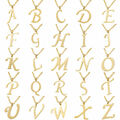 Buchstabenhalskette Halskette Edelstahl Gold Buchstabe Namenskette Geschenk