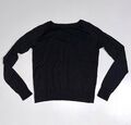 Schwarzer Feinstrick Pullover Gr. XS/34