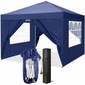 Pavillon 3x3m Wasserdicht Faltpavillon Festzelt Partyzelt Gartenzelt UV Pavilon