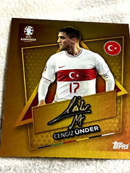 1 x Topps UEFA EURO 2024 Sticker - GOLD (SP) Star Player | Cengiz Ünder TUR SP