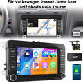 DAB+ 4+64G Für VW Golf 5 6 Passat EOS Skoda Seat KAM Autoradio GPS Navi Android