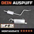 Auspuffanlage für Mitsubishi Colt 1.1 1.3 Smart ForFour  G349