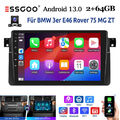 64G Android 13 Autoradio GPS Kamera Carplay Für BMW 3er E46 318 320 M3 MG ZT RDS