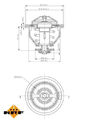 Thermostat ohne Gehäuse 725140 NRF für CITROËN FIAT LANCIA PEUGEOT RENAULT HONDA