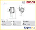 Generator BOSCH 0986039750 f�r Mercedes-Benz E-Klasse