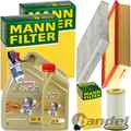 MANN INSPEKTIONSKIT+6L CASTROL 5W30 ÖL passend für VW GOLF 8 PASSAT B8 AUDI SEAT