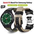 Quickfit Canvas Nylon Armband Für Samsung Galaxy Watch 7 6 5 4 40/44mm 6 Classic