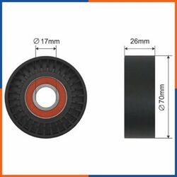 Spannrolle keilrippenriemen für VW | 13713, 601027