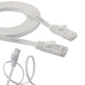 15m Flach Kabel Netzwerkkabel Patchkabel LAN Kabel Internet DSL DÜNN CAT 6 Weiss