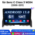 6G+128G Android 13 Carplay 8-Kern Autoradio Für Mercedes Benz C Klasse W204 S204