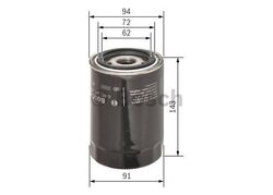 BOSCH 0 451 203 218 Ölfilter  für PORSCHE Anschraubfilter