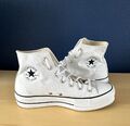 Converse Chuck Taylor 560846C All Star High White Plateau Sneaker Damen Uk 7