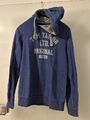 Tom Tailor Herren Hoodie mit Logo-Print in royalblau / Pullover Gr. S