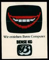 Werbe Aufkleber - Bense KG Computer - 8x11cm Vintage Reklame 80er