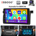 DAB+ Für BMW E46 3er 318 320 325 9" GPS Android13 Autoradio Navi CarPlay 64G Kam